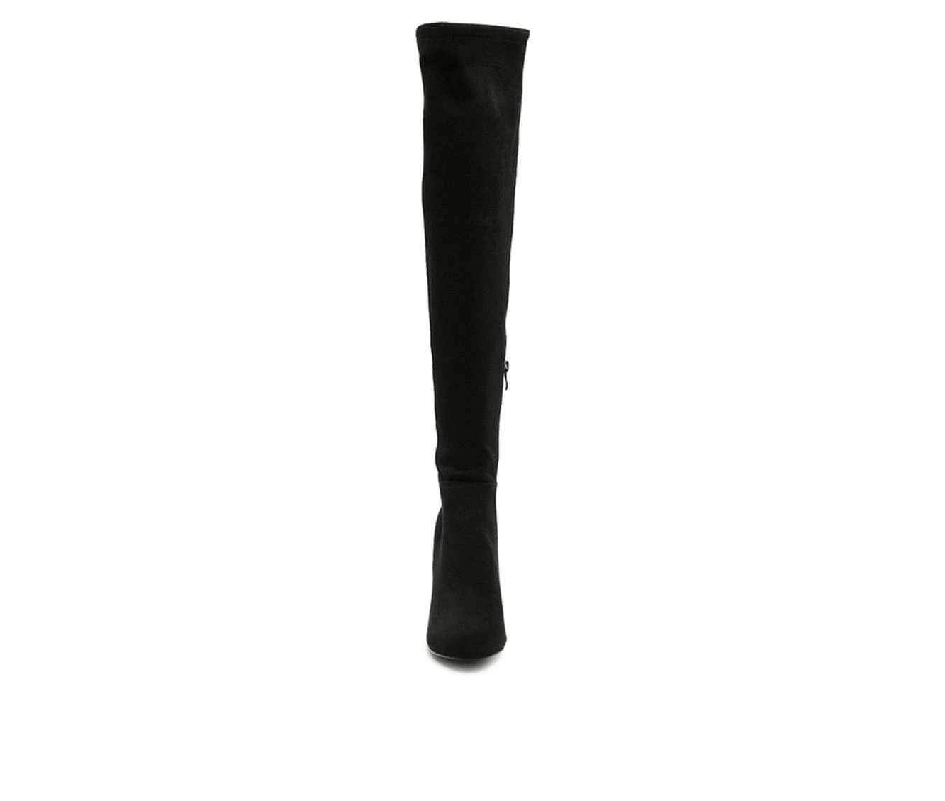 Best Pirce π Women's London Rag Fauna Block Heel Knee High π₯Ύ Boots Black βοΈ - Image 5