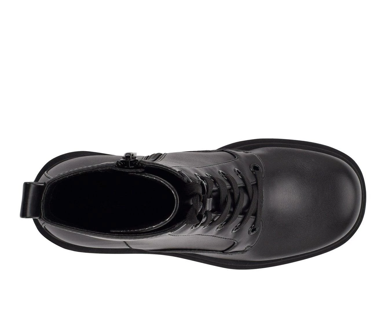 Discount π Women's Nine West Juna Lace Up Booties Black Patent π - Image 5