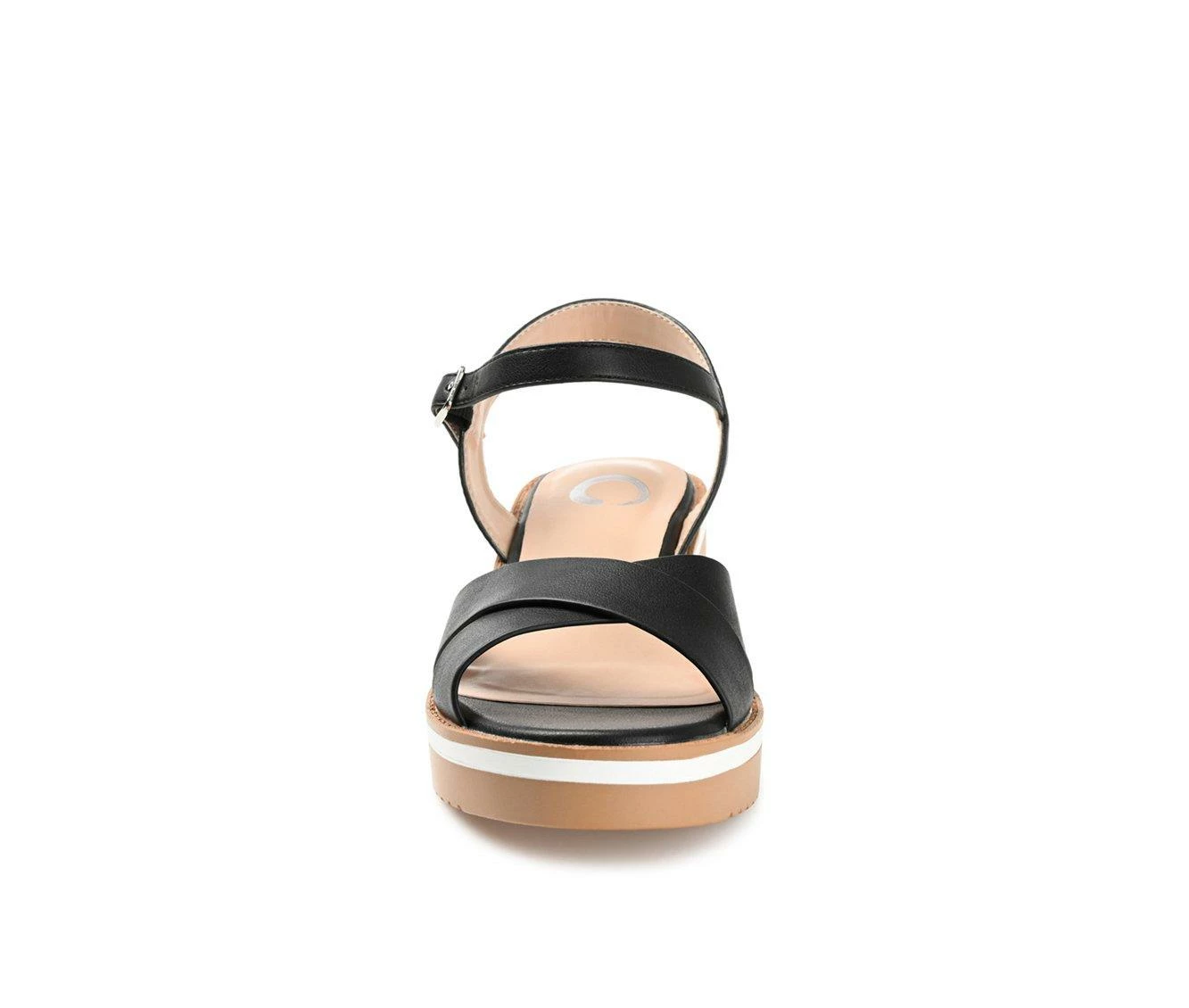 New π Women's Journee Collection Hilaree Block Heeled π©΄ Sandals Black π - Image 5