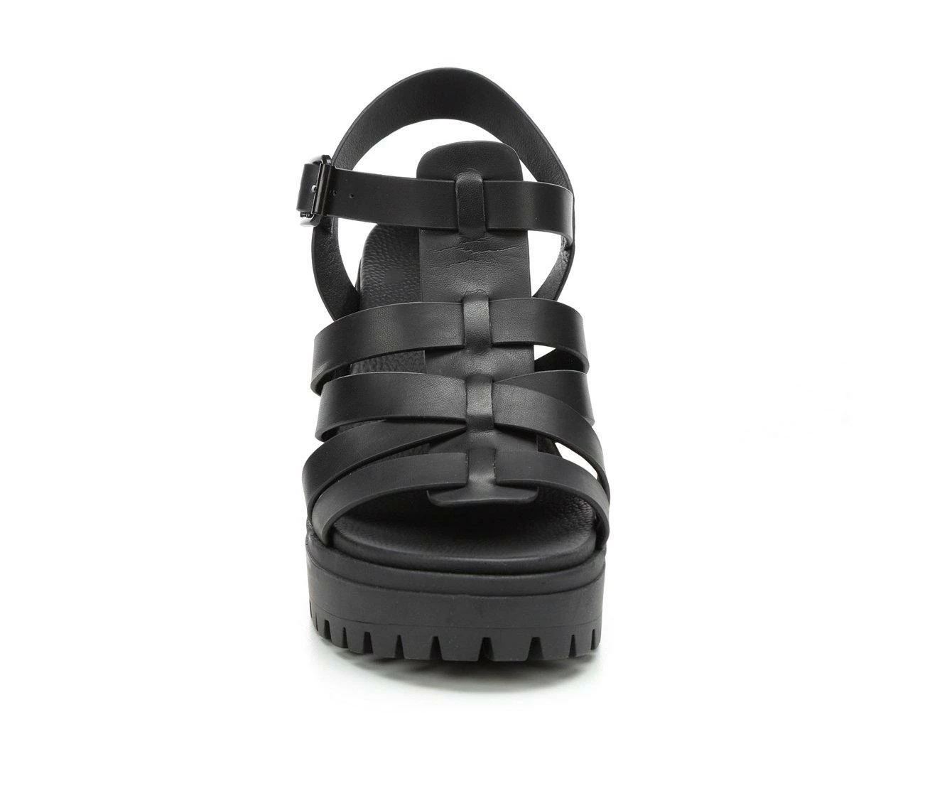 Promo π Women's MIA Jayda Lugged Heel π©΄ Sandals Black π - Image 5