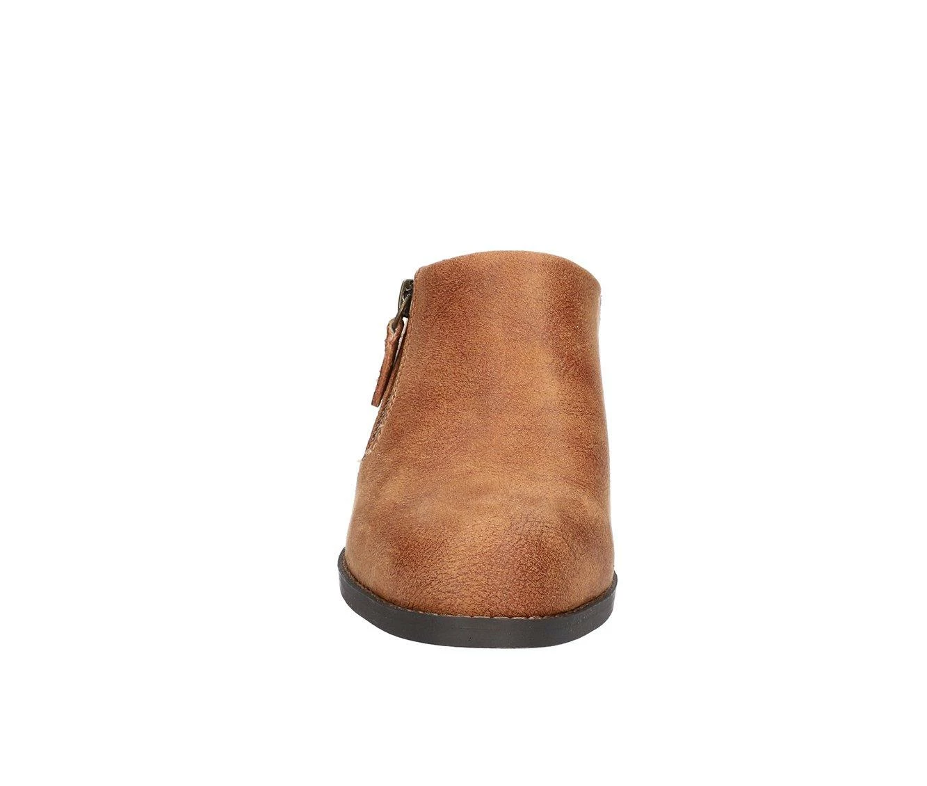 New π Women's Bella Vita Carlene Mule Booties Caramel 𧨠- Image 5