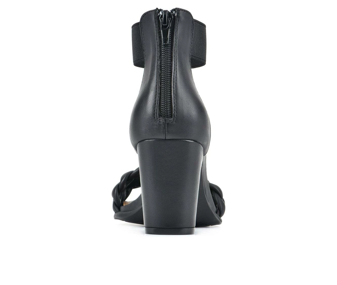 Best Pirce π Women's White Mountain Backer Heeled π Dress π©΄ Sandals Black/Smooth π₯ - Image 5