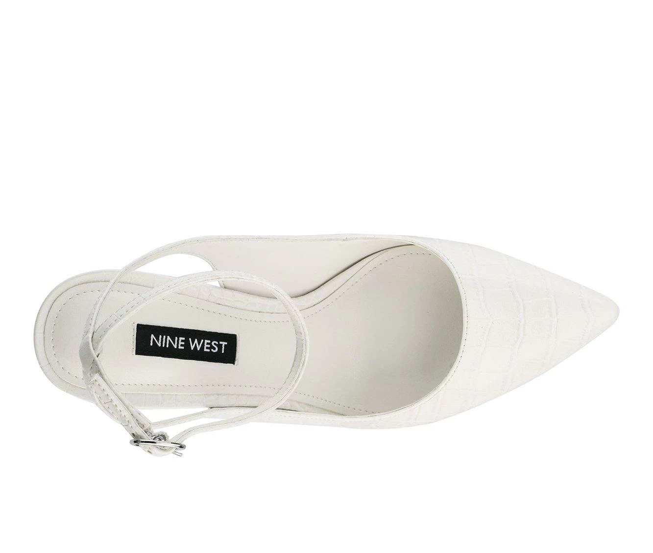 Flash Sale π Women's Nine West Tabita Pumps Ivory Croco π - Image 5