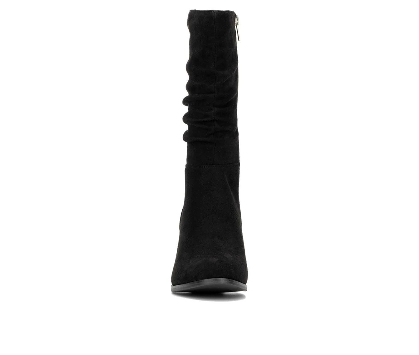 Deals βοΈ Women's New York And Company Amena Mid Calf Heeled π₯Ύ Boots Black 𧨠- Image 5