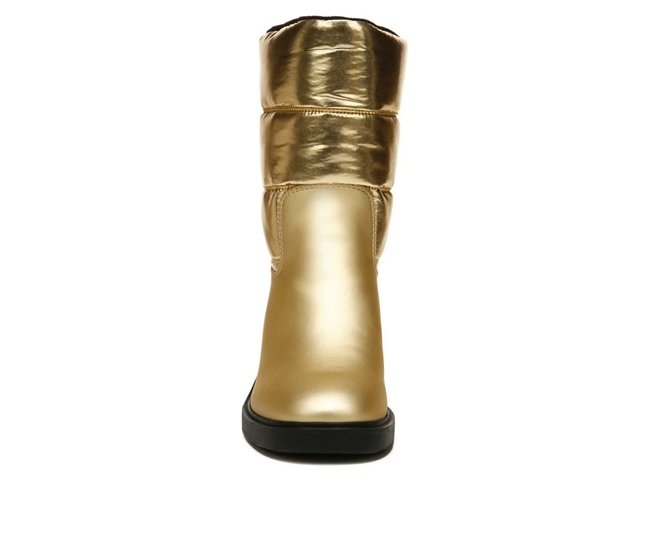 Hot Sale ⭐ Women's Franco Sarto Snow Heeled Booties Gold ⭐ - Image 5