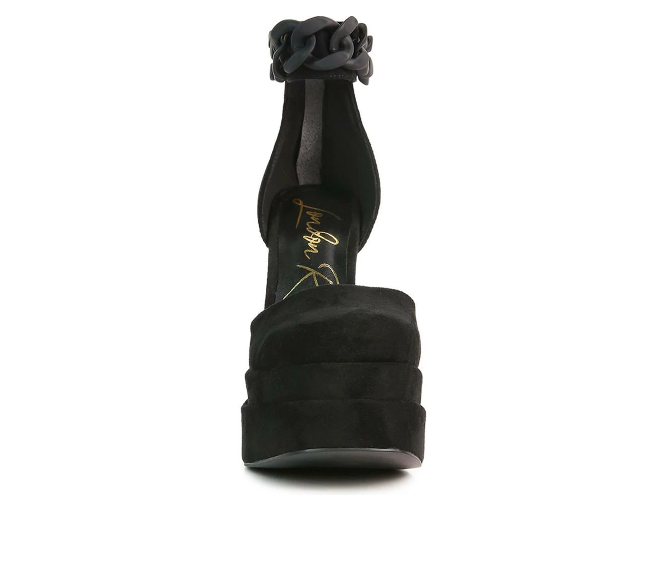 Brand new π Women's London Rag Golden Hour Platform Pumps Black β - Image 5