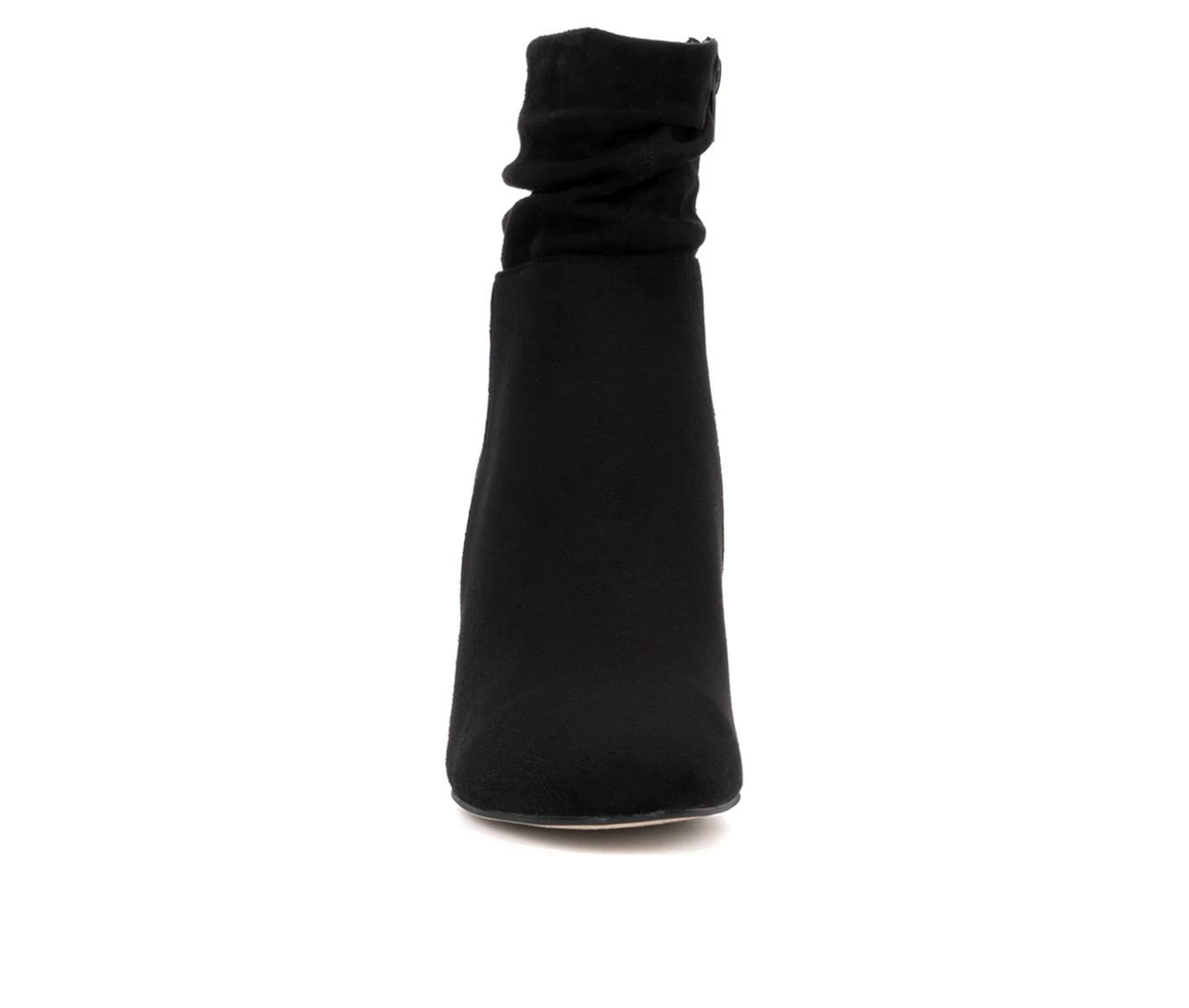 Coupon π Women's New York And Company Sandy Heeled Booties Black π - Image 5