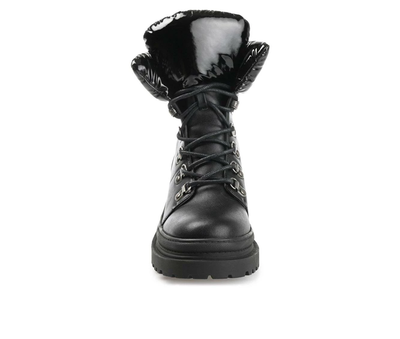 Outlet π Women's Journee Collection Irrah Heeled Combat Booties Black β - Image 5