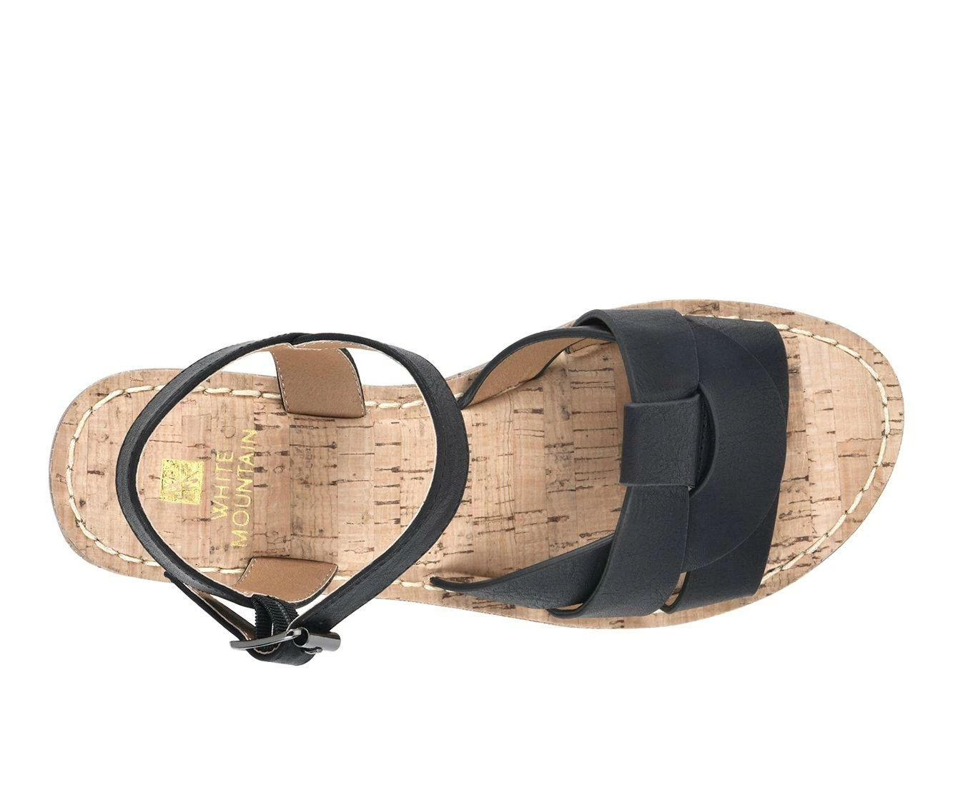 New π Women's White Mountain Simple Wedge π©΄ Sandals Black β - Image 6