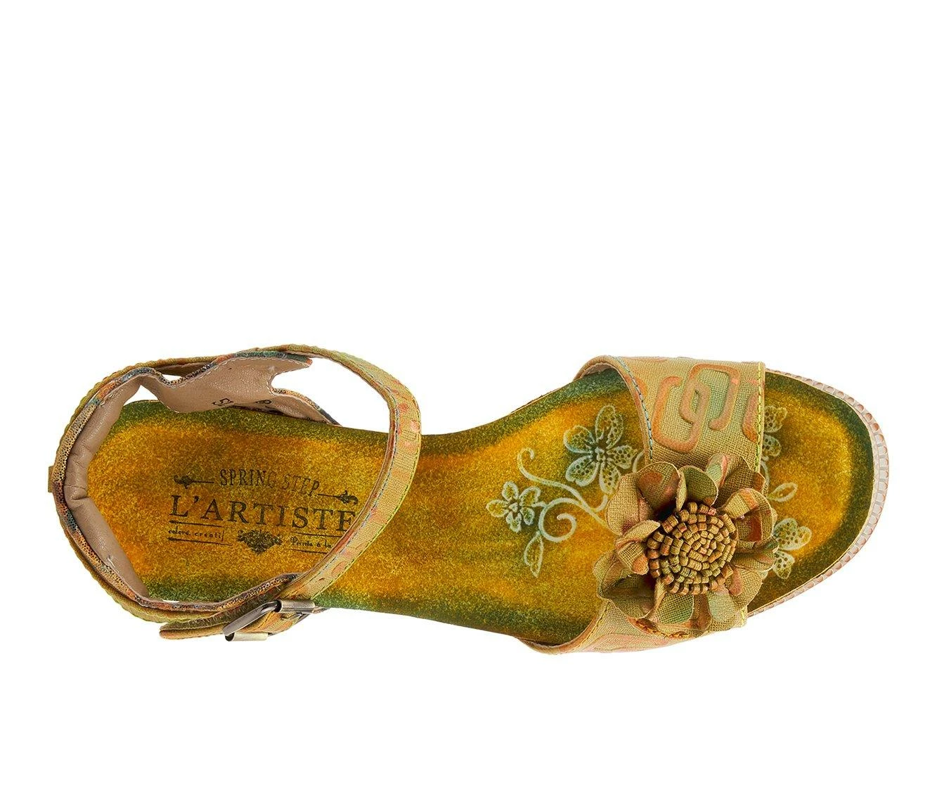 Cheap π₯° Women's L'Artiste Vienrose-Fleur Wedges Yellow Multi β€οΈ - Image 6