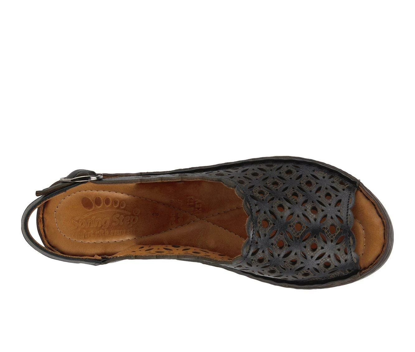 Buy β€οΈ Women's SPRING STEP Belizana Wedge π©΄ Sandals Black π - Image 6