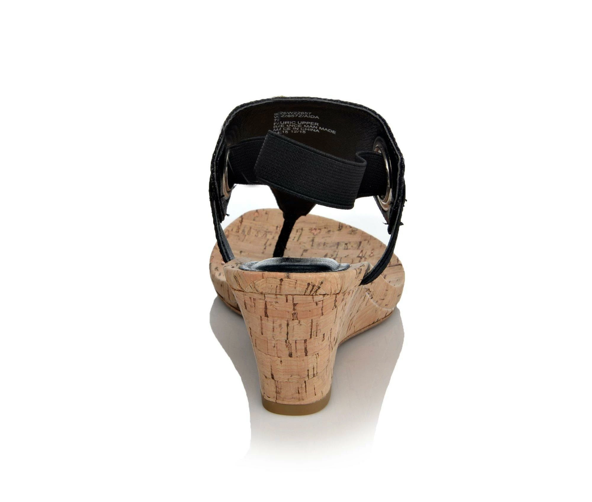 Wholesale π Women's White Mountain Aida Wedge π©΄ Sandals Black β€οΈ - Image 6