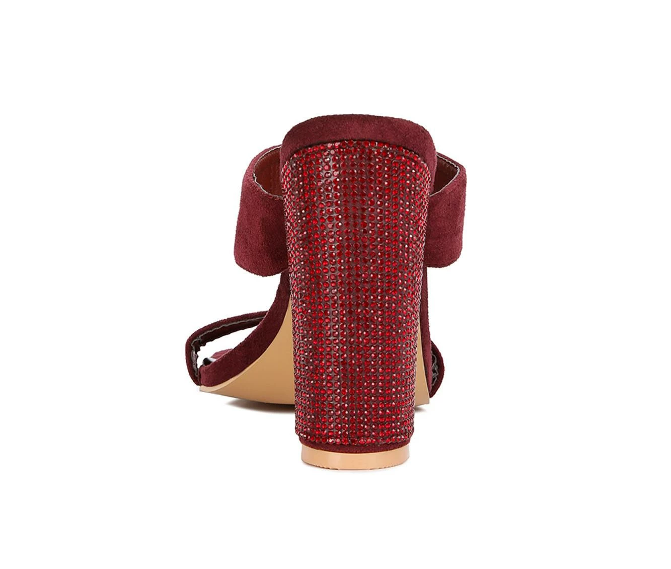 Cheapest π Women's London Rag High Sass π Dress π©΄ Sandals Burgundy π₯° - Image 6