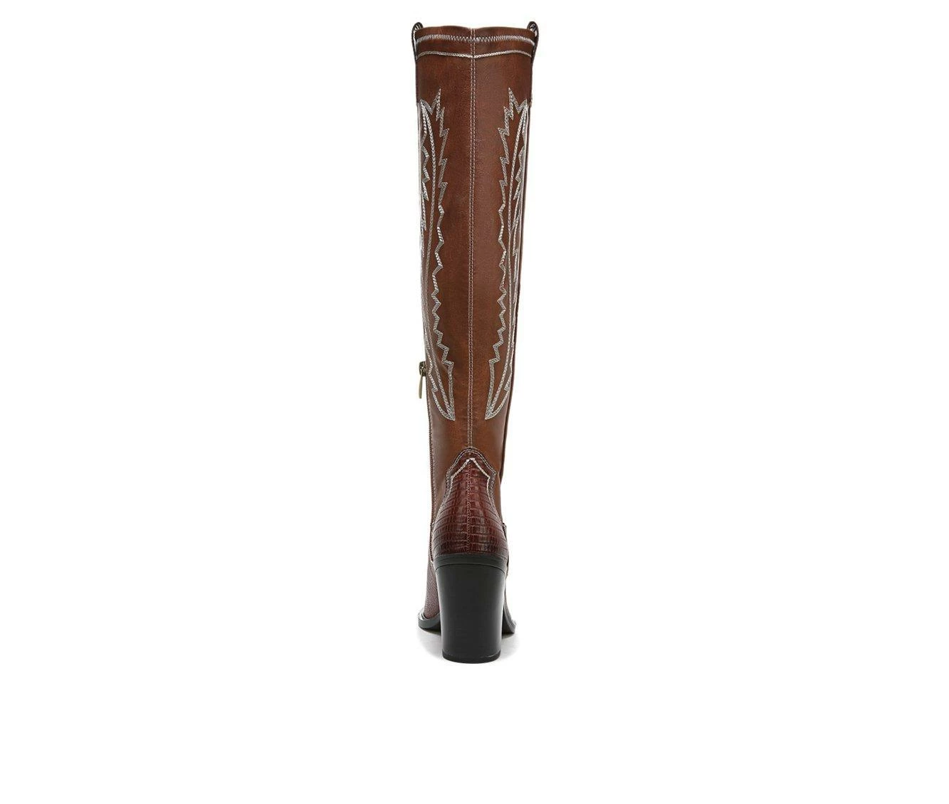 Outlet β€οΈ Women's Franco Sarto Glenice Knee High Heeled Western π₯Ύ Boots Brown π 8 Outlet β€οΈ Women's Franco Sarto Glenice Knee High Heeled Western π₯Ύ Boots Brown π - Image 6