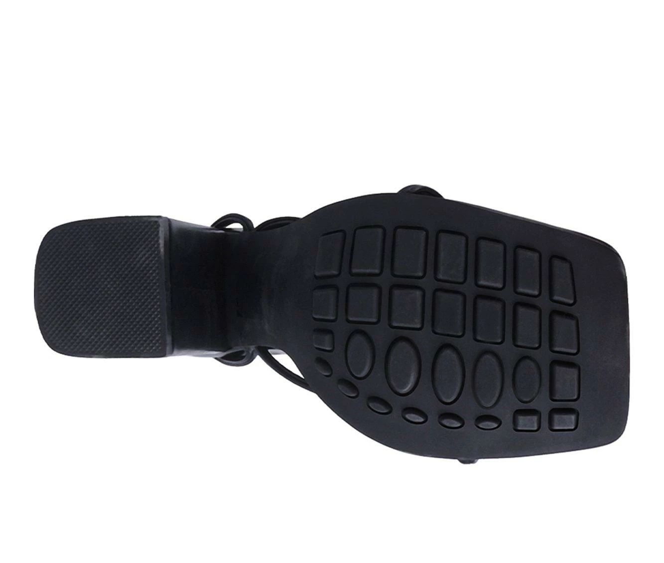 New π Women's London Rag Dance Block Heel π Dress π©΄ Sandals Black π₯° - Image 6