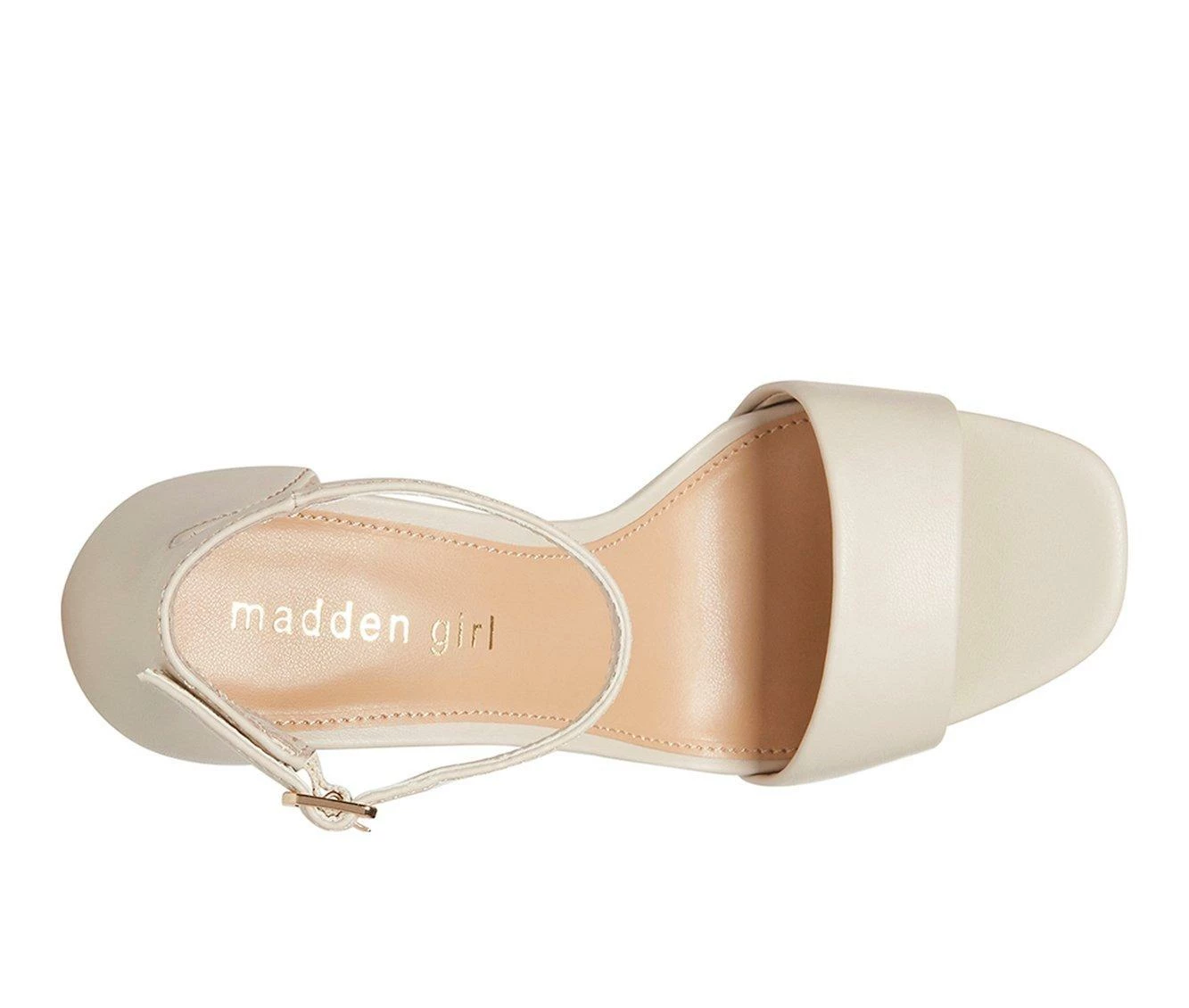 Deals βοΈ Women's Madden Girl Omega Block Heel π Dress π©΄ Sandals Bone Paris π - Image 6