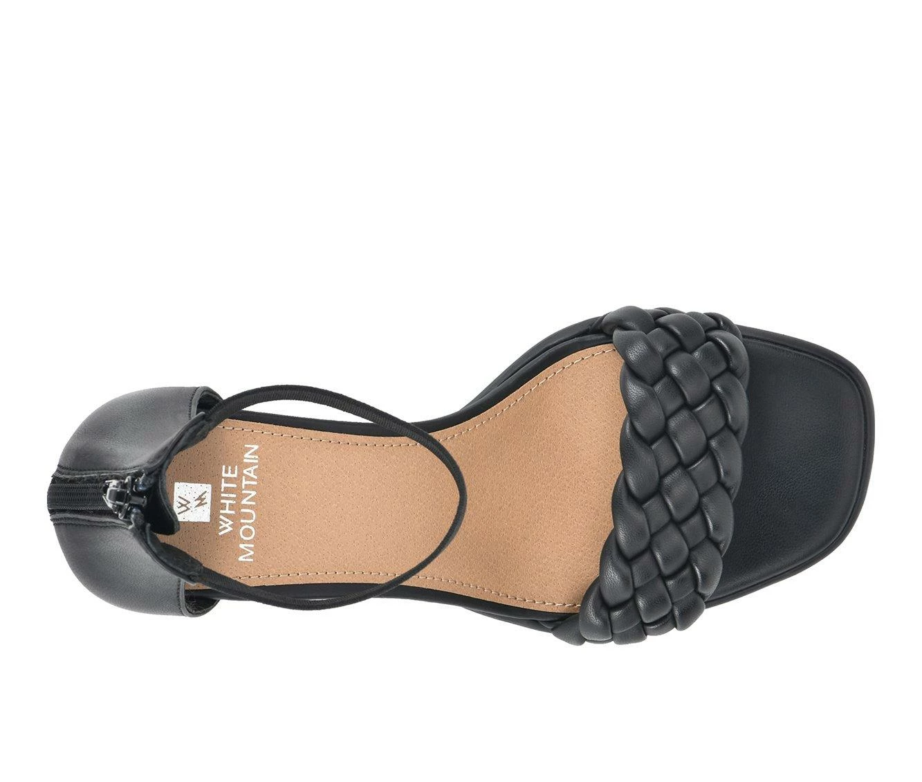 Best Pirce π Women's White Mountain Backer Heeled π Dress π©΄ Sandals Black/Smooth π₯ - Image 6