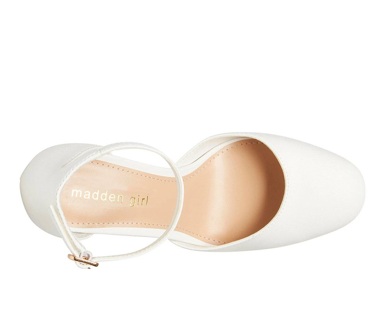 Coupon β€οΈ Women's Madden Girl Dion Mary Jane Platform Pumps White Pari π - Image 6