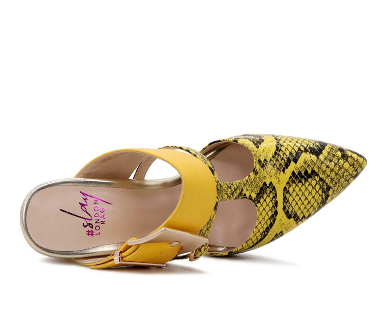 New π Women's London Rag Dina Pumps Yellow π - Image 6