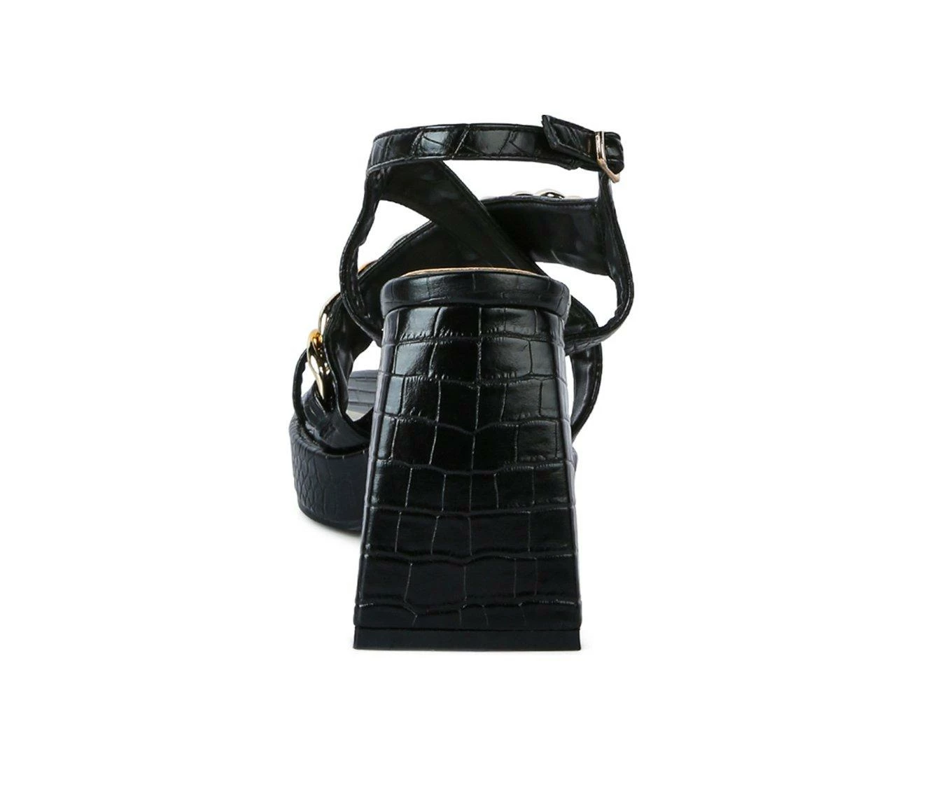 Best Pirce π― Women's London Rag Frecklin Chunky π Dress π©΄ Sandals Black π - Image 6