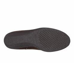 Best Sale 😉 Women's Aerosoles Bradley Wedge Booties Brown PU Suede 🧨 -b.o.c Sales 5 923
